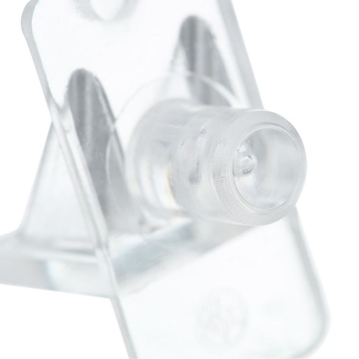 1/4 in., Clear Plastic, Locking Shelf Support Peg (8-pack)