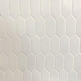 LuxeCraft White 11 in. x 12 in. Glazed Ceramic Picket Mosaic Tile (8.76 sq. ft./Case) - Super Arbor