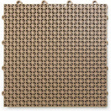 Afoxsos 12 ft. x 12 ft. Outdoor Modular Interlocking Multi-Use Plastic Deck Tile in Beige (40 Per Pack)