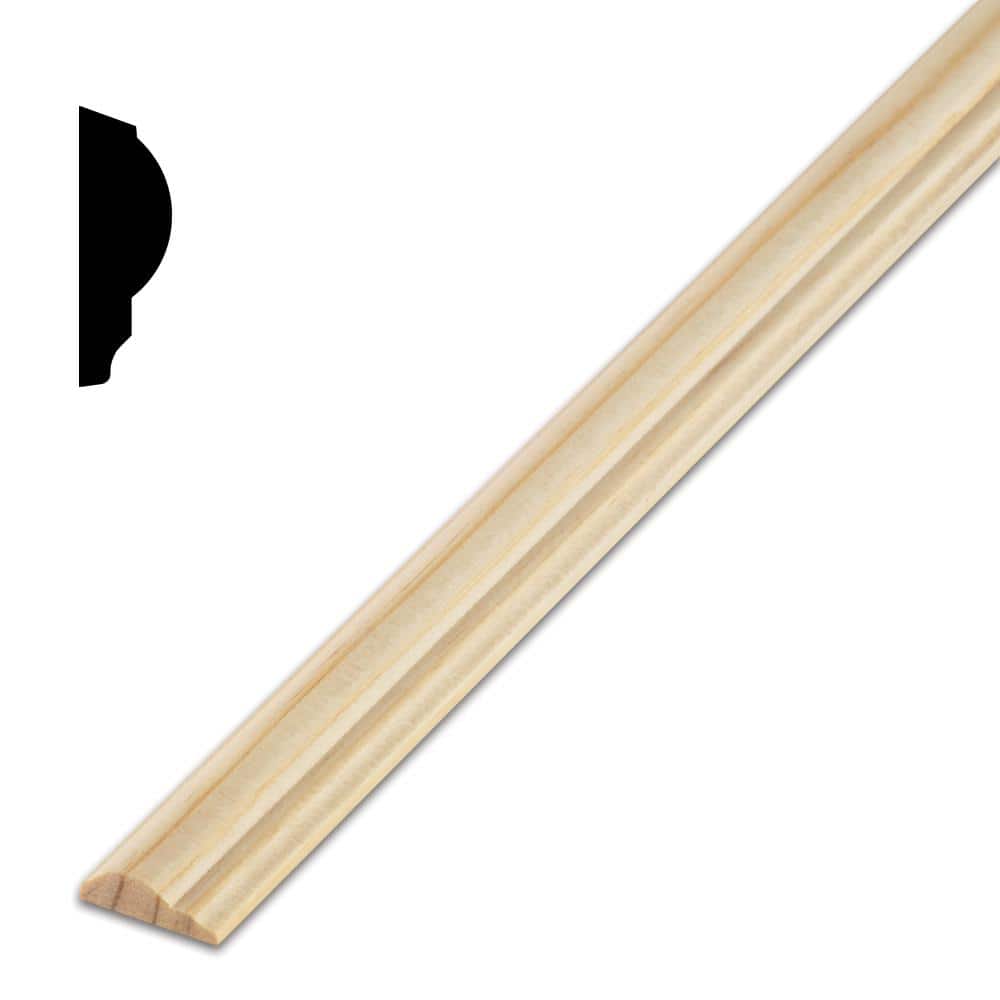 DecraMold D7 5/16 in. x  7/8 in. x  96 in. Unfinished Panel Moulding (1-Piece − 8 Total Linear Feet)