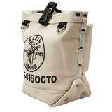Klein Tools 9.5 in. Bull-Pin & Canvas Bolt Tool Bag with Connection Points, Model 5416OCTO