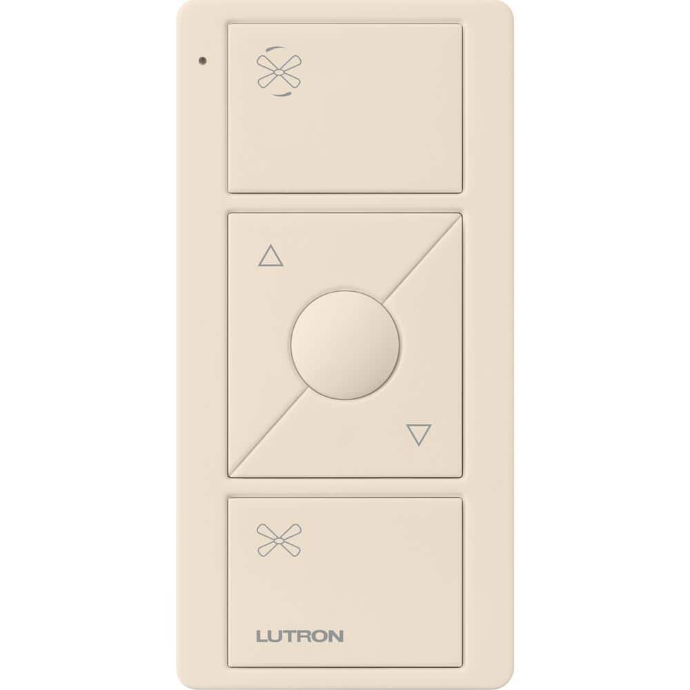 Lutron Pico Smart Remote for Caseta Smart Fan Speed Control, Light Almond (PJ2-3BRL-GLA-F01)