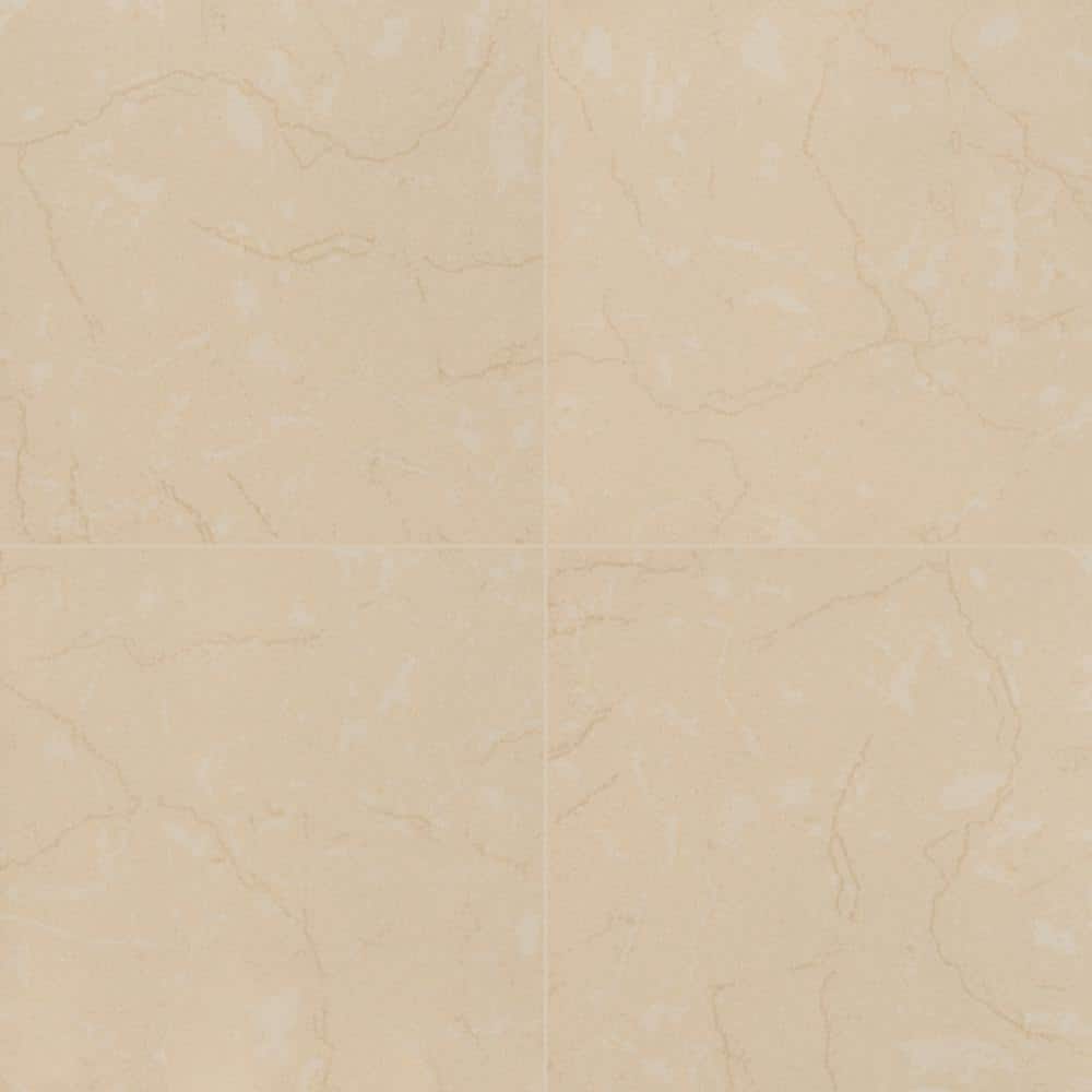 MSI Monterosa Beige 20 in. x 20 in. Polished Porcelain Floor and Wall Tile (19.44 sq. ft. / case)