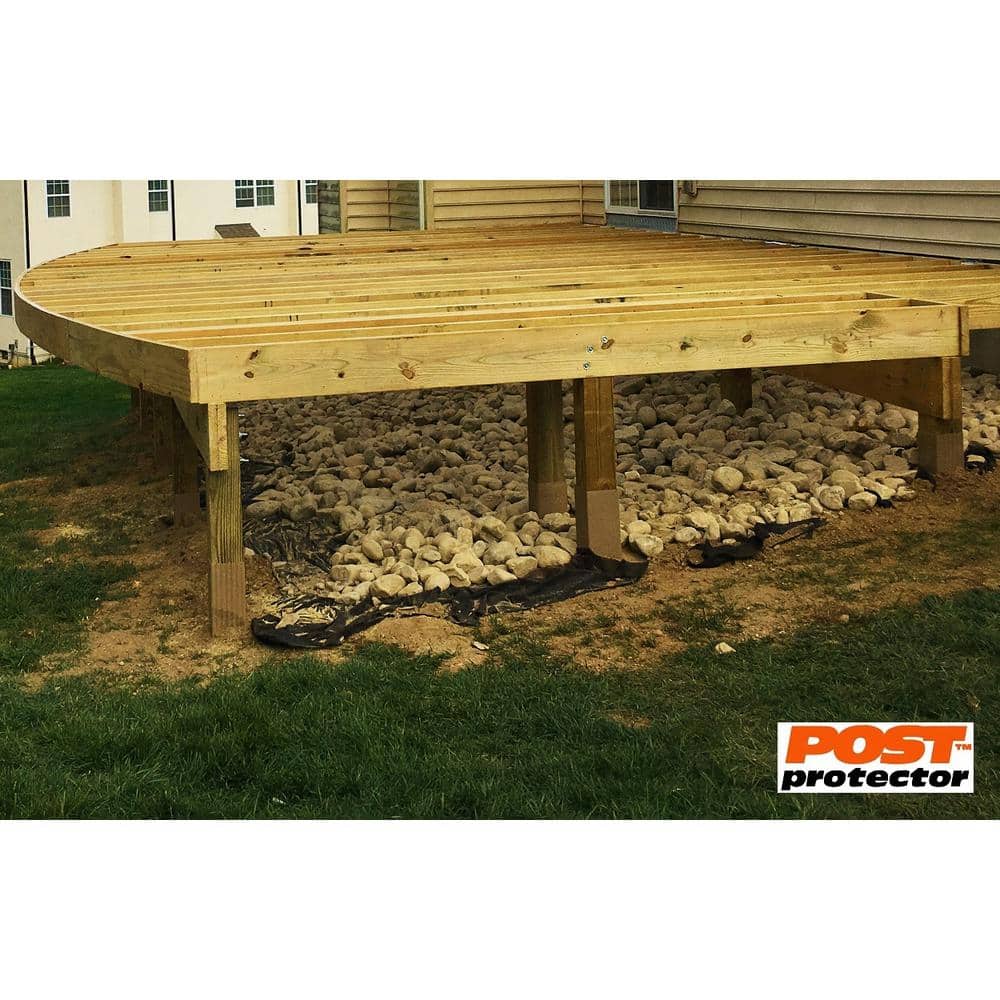 Post Protector 6 in. x 6 in. x 42 in. In-Ground Post Decay Protection