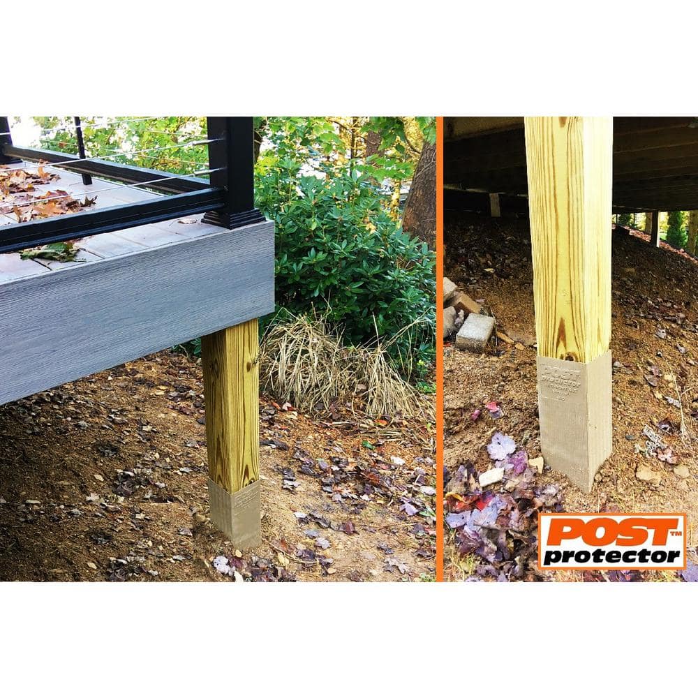 Post Protector 6 in. x 6 in. x 42 in. In-Ground Post Decay Protection