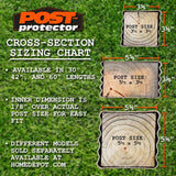 Post Protector 6 in. x 6 in. x 42 in. In-Ground Post Decay Protection