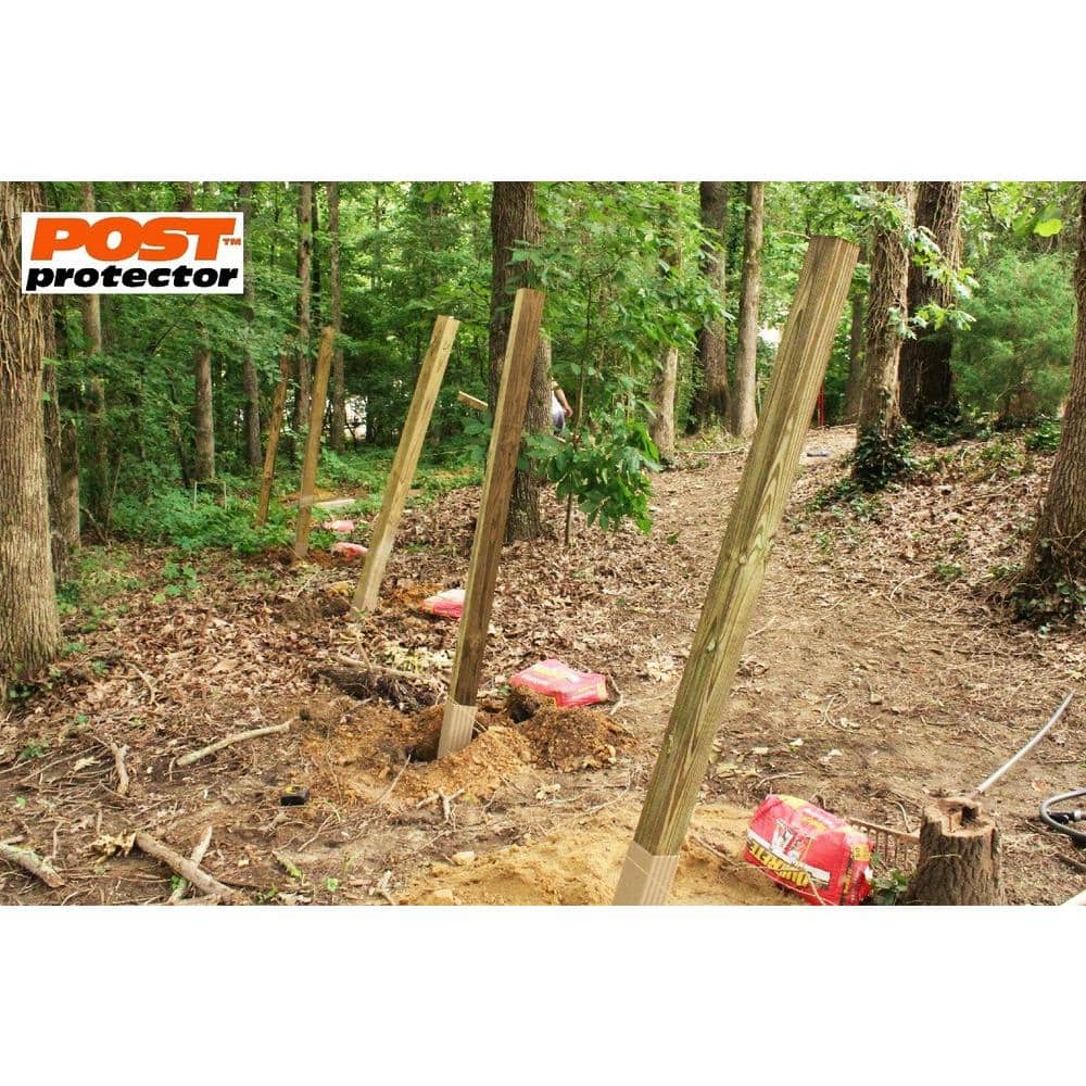 Post Protector 6 in. x 6 in. x 60 in. In-Ground Fence Post Decay Protection