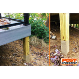 Post Protector 6 in. x 6 in. x 60 in. In-Ground Fence Post Decay Protection