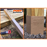 Post Protector 6 in. x 6 in. x 60 in. In-Ground Fence Post Decay Protection