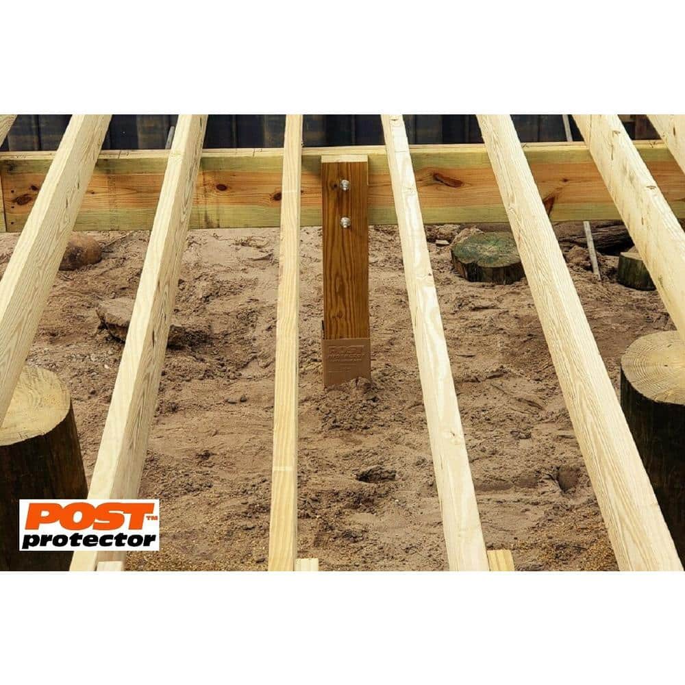 Post Protector 6 in. x 6 in. x 60 in. In-Ground Fence Post Decay Protection