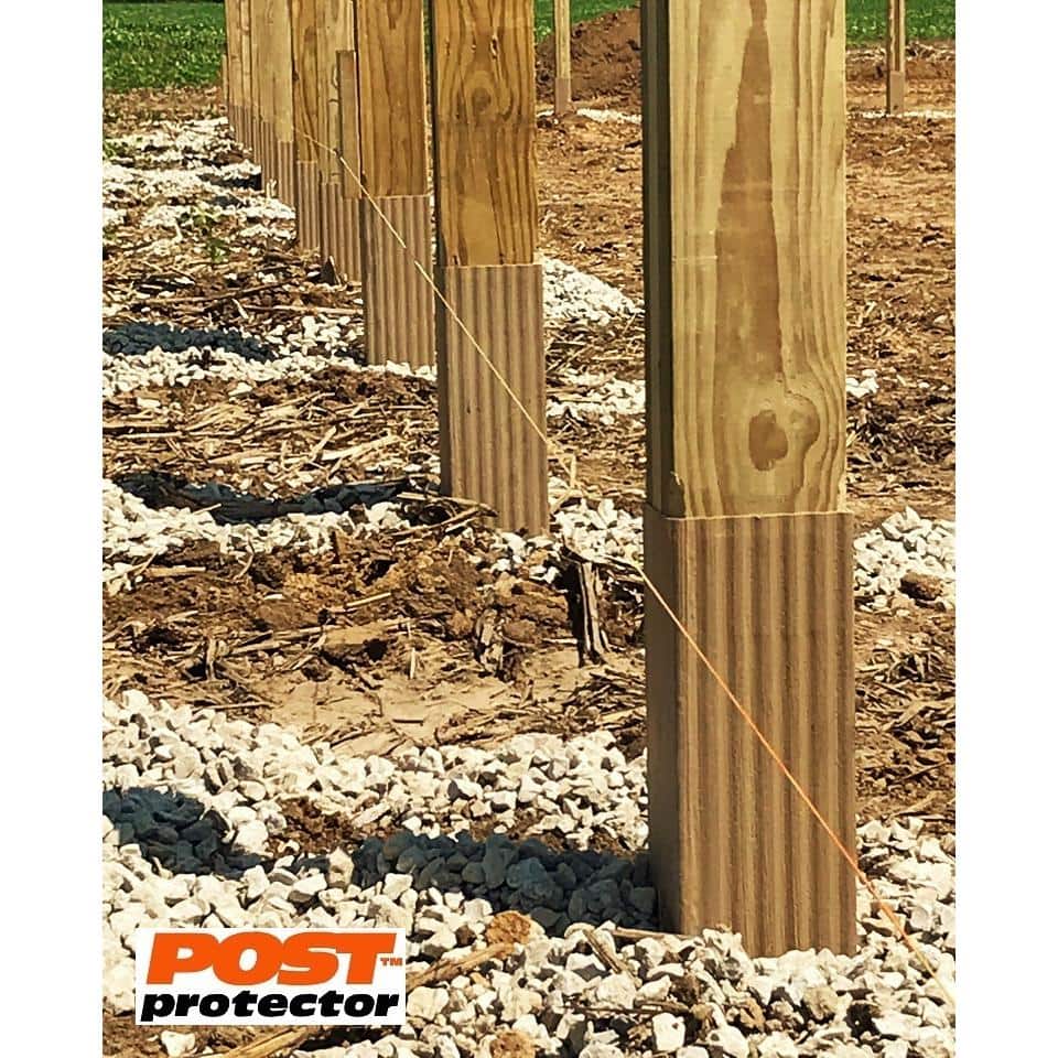 Post Protector 6 in. x 6 in. x 60 in. In-Ground Fence Post Decay Protection