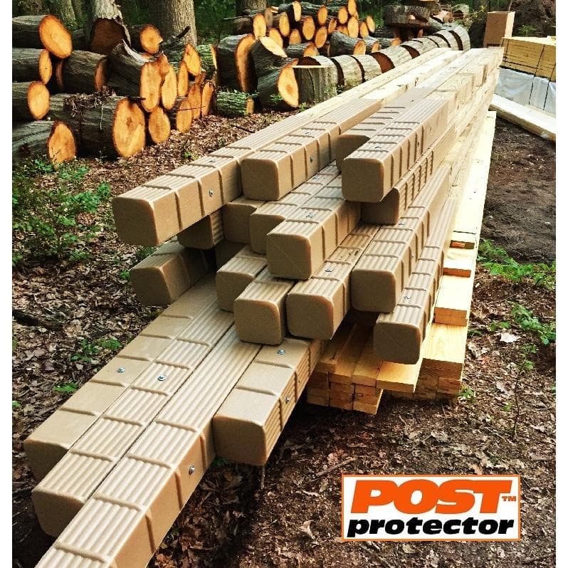 Post Protector 6 in. x 6 in. x 60 in. In-Ground Fence Post Decay Protection