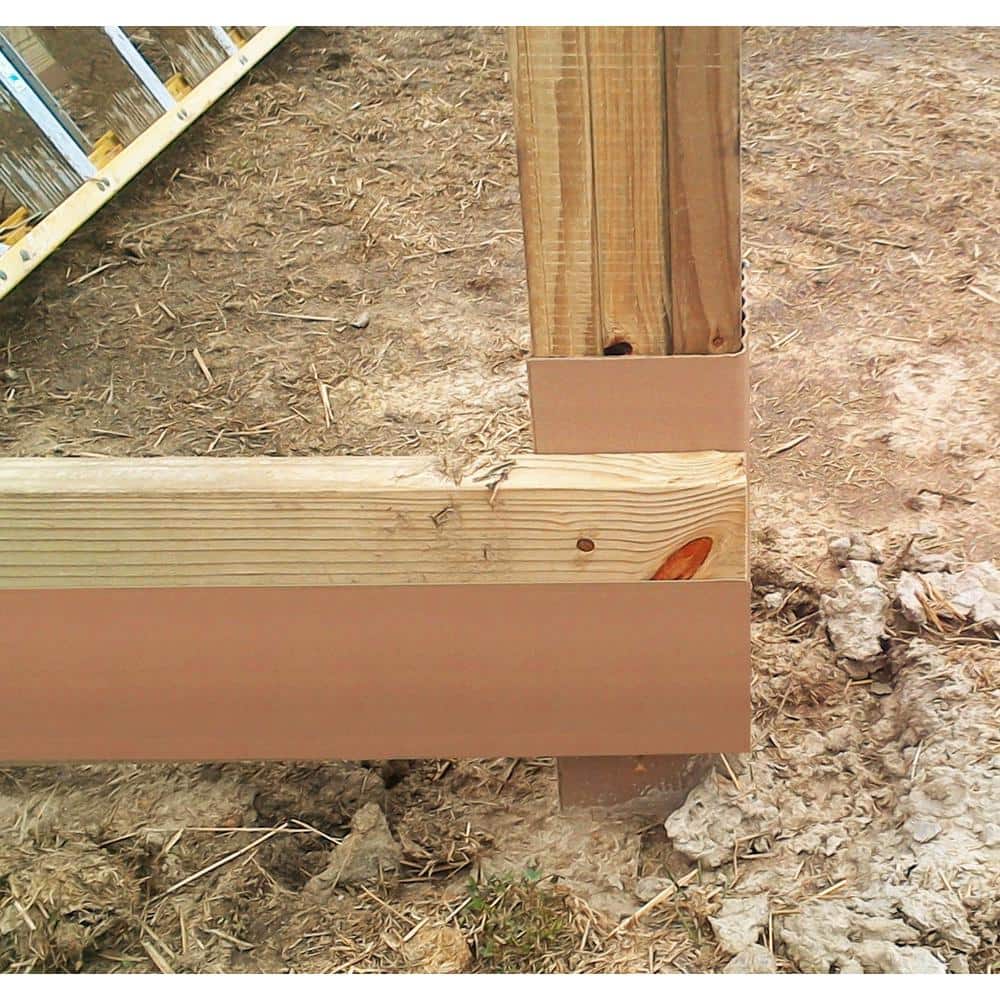 Post Protector 5 in. x 1.625 in. x 92 in. Skirt-Board Fence Rail Protector (Case of 6-Pieces)