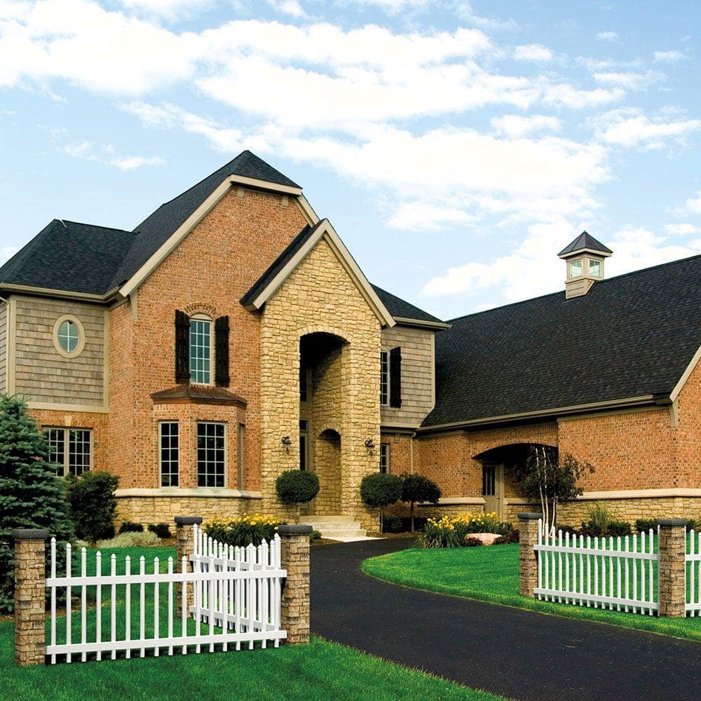ProWood 8-1/4 in. x 8-1/4 in. x 4-1/2 ft. Composite Beige Stacked Stone Fence Postcover