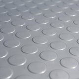 Rubber-Cal "Coin-Grip Metallic" 4 ft. x 20 ft. Beige Commercial PVC Flooring
