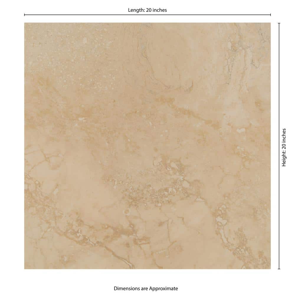 MS International Caliza Stone 20 in. x 20 in. Beige Porcelain Floor Tile (14 sq. ft./Case)