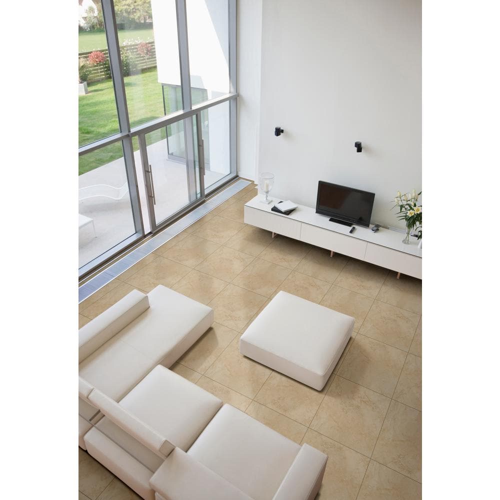 MS International Caliza Stone 20 in. x 20 in. Beige Porcelain Floor Tile (14 sq. ft./Case)