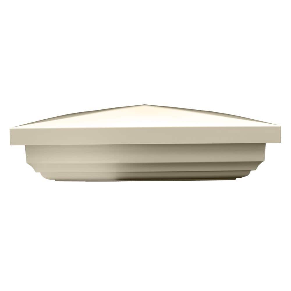 Weatherables 5 in. x 5 in. Beige Vinyl New England Post Cap