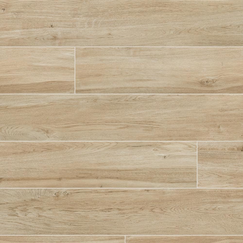 MSI Benson Park 9 in. x 47 in. Matte Wood Look Porcelain Floor and Wall Tile (12 sq. ft./Case)