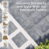 MSI Beton Gray 2 cm. x 24 in. x 24 in. Matte Porcelain Ston Look Paver Tile (8 sq. ft./Case)