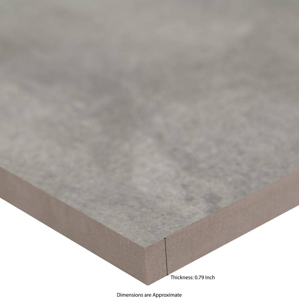 MSI Beton Gray 2 cm. x 24 in. x 24 in. Matte Porcelain Ston Look Paver Tile (8 sq. ft./Case)