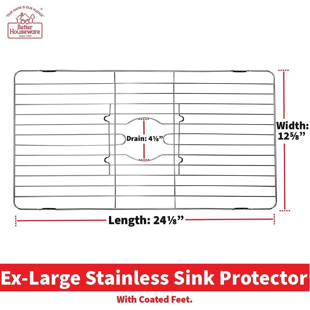 Better Houseware Extra Large Stainless Steel Sink Protector Grid
