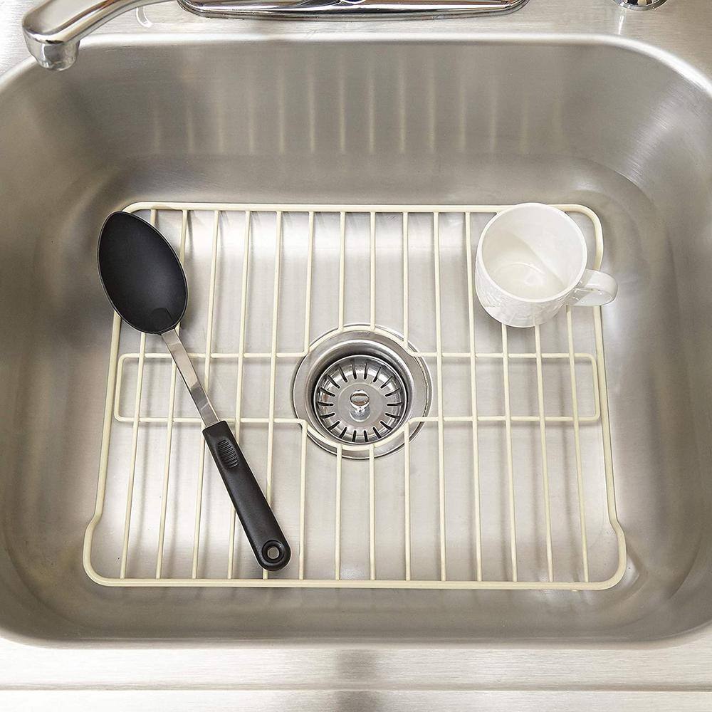 Better Houseware Almond Steel Sink Bottom Grid Protector
