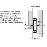 18 in. 2-Way Travel Ball Bearing Drawer Slide Set (1-Pair) - Super Arbor