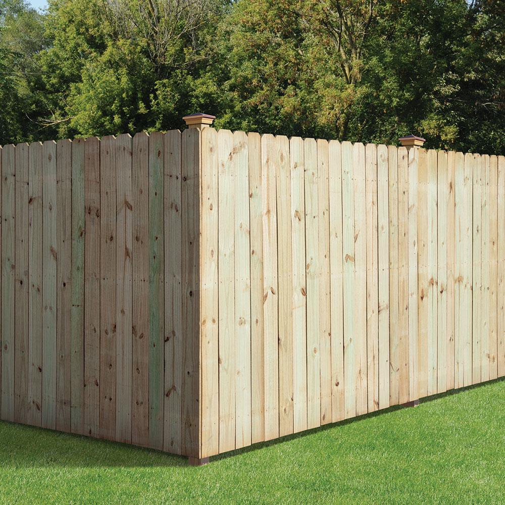 5/8 in. x 6 in. x 6 ft. Pressure Treated Pine Dog Ear Fence Picket (6-Pack) - Super Arbor