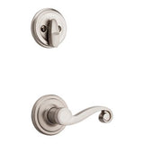 Kwikset Arlington Satin Nickel Smartkey Single-Cylinder Deadbolt Keyed Entry Door Handleset Lido