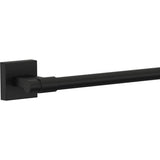 Maxted 3-Piece Bath Hardware Set with Towel Ring, Toilet Paper Holder and 24 in. Towel Bar in Matte Black - Super Arbor