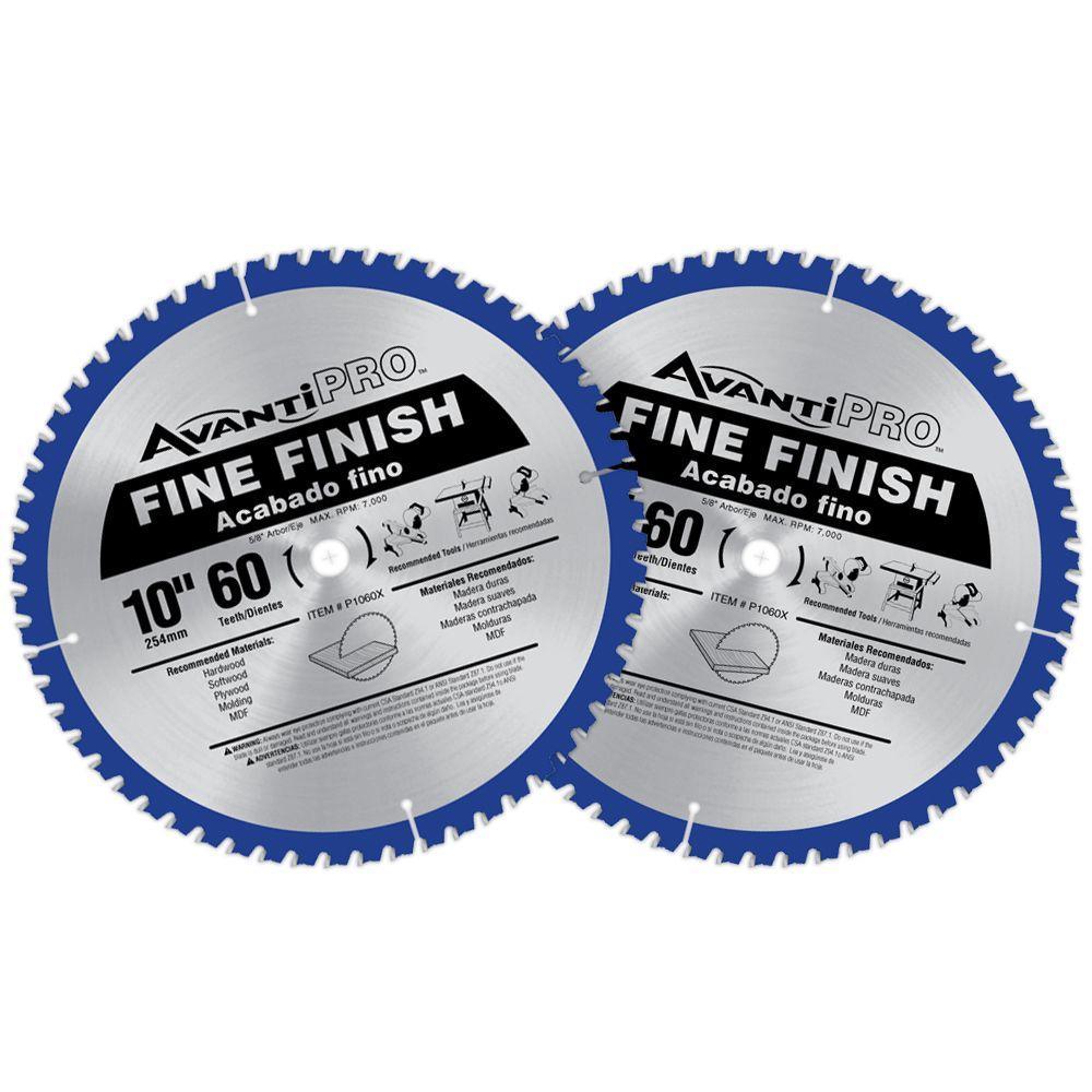 12 in. x 80-Teeth Fine Finish Saw Blade (2-Pack) - Super Arbor