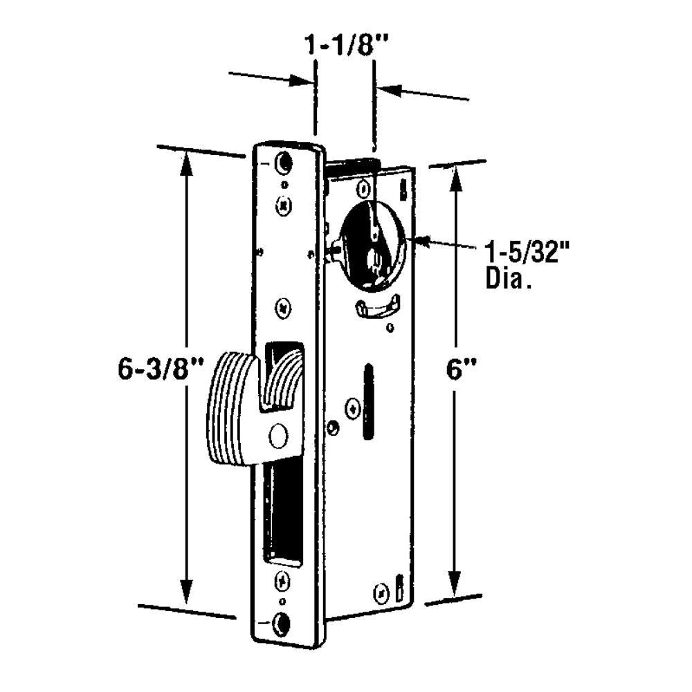 Commercial Door Deadbolt Lock, Aluminum, Laminated Swing Hook Lock - Super Arbor
