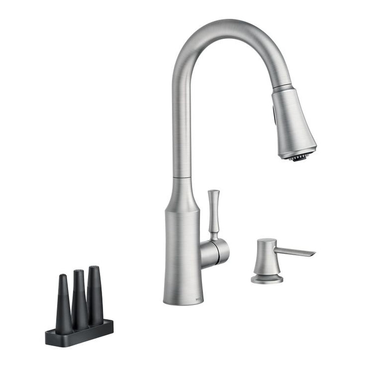 Venango Single-Handle Pull-Down Sprayer Kitchen Faucet with Reflex and Power Clean Attachments in Chrome