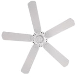 Bridgeport 52 in. Indoor/Outdoor White Damp Rated Ceiling Fan