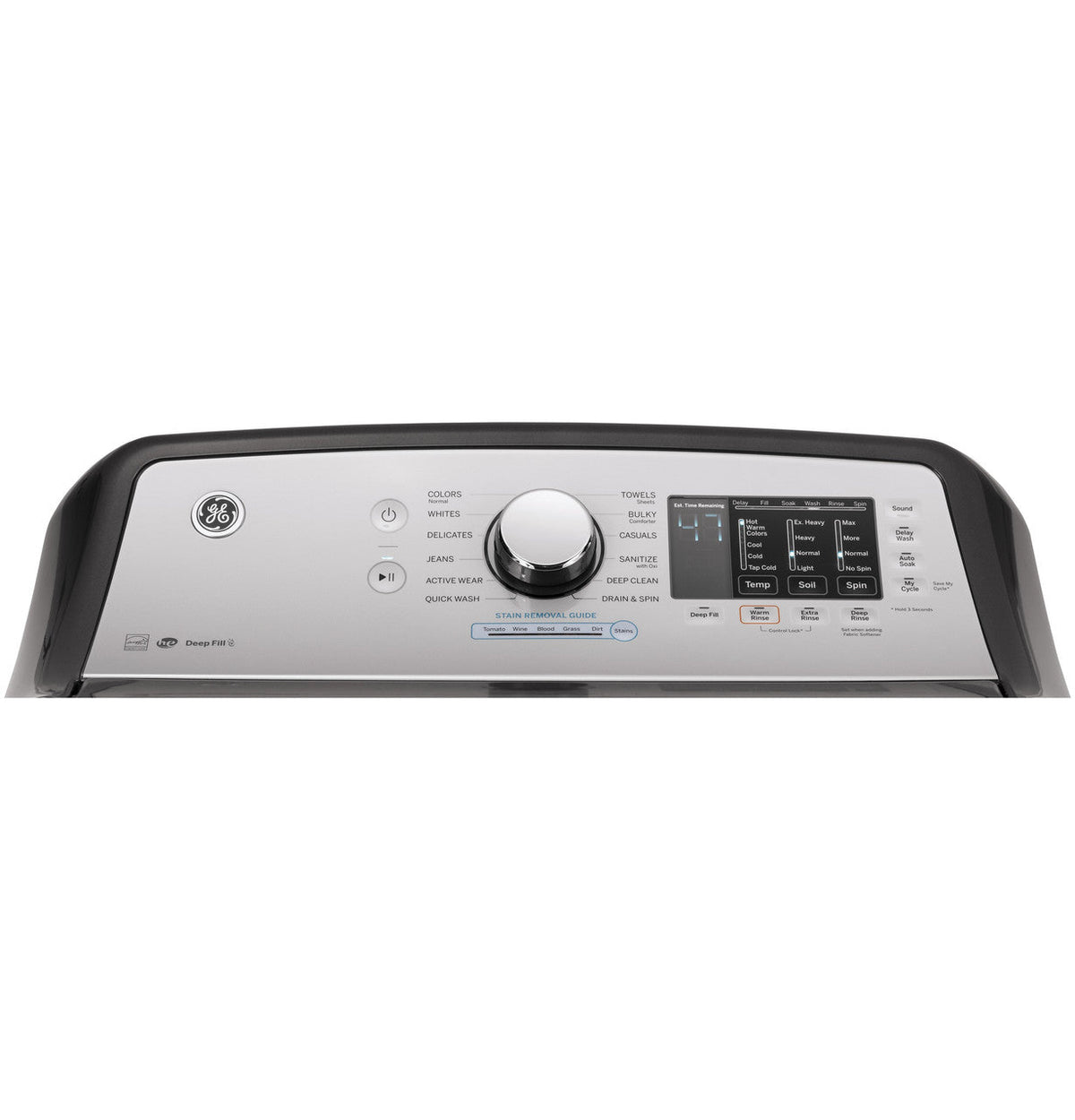 GE 4.6-cu ft High Efficiency Top-Load Washer, Diamond Gray, ENERGY STAR (GTW725 Series)