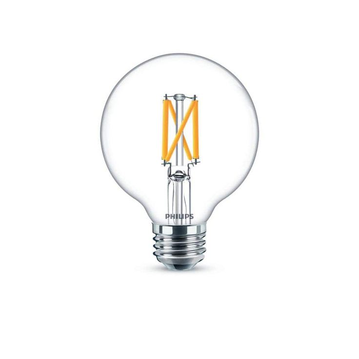 Philips 60-Watt Equivalent G25 Dimmable Daylight LED Light Bulb (2-Pack)