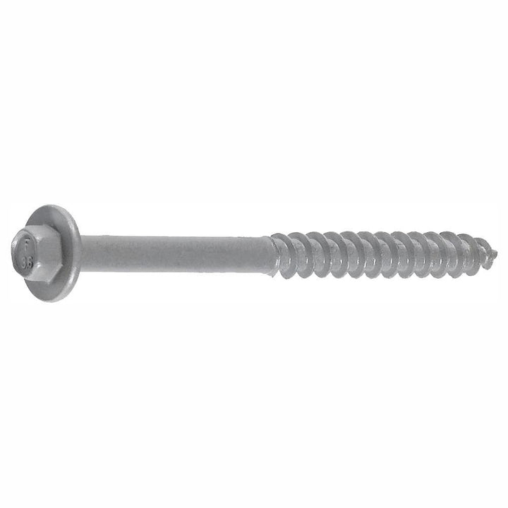 1/4 in. 3-5/8 in. LedgerLok External Hex Drive, Hex Head Ledger Board Wood Screw Fasteners (50-Pack) - Super Arbor