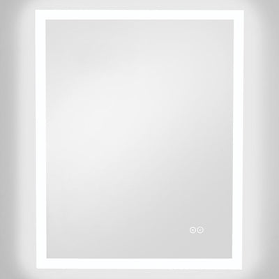 24 in. x 30 in. LED Wall Mirror with Bluetooth Speakers - Super Arbor