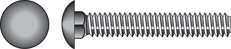 Hillman 1/2 in. x 3 in. Hot-Dipped Galvanized Steel Carriage Bolts, 50-Pack