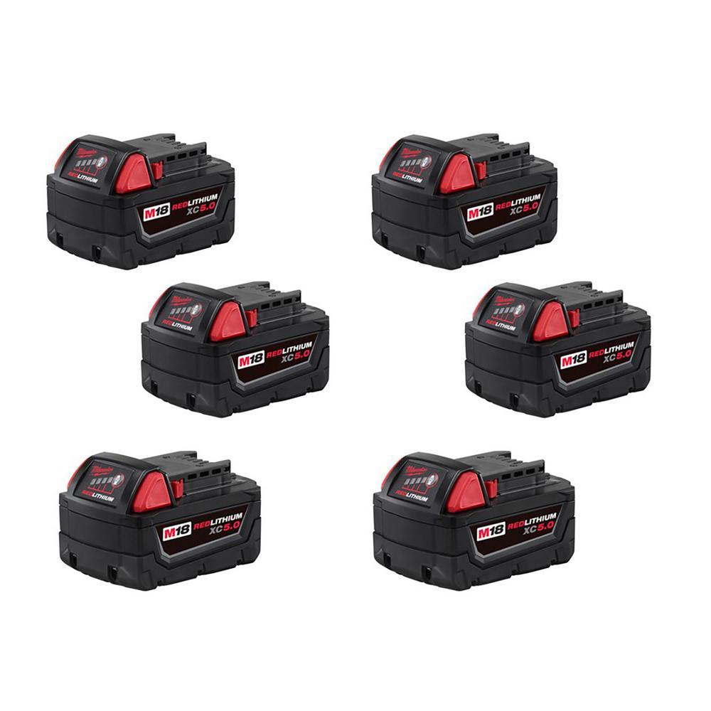 M18 18-Volt Lithium-Ion Compact Battery Pack 2.0Ah (6-Pack) - Super Arbor