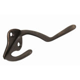 3 in. Oil Rubbed Bronze Double Hat and Coat Hook (5 per Pack) - Super Arbor