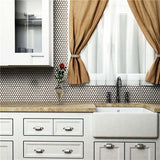 Merola Tile Metro Hex Glossy White 10-1/4 in. x 11-3/4 in. x 5 mm Porcelain Mosaic Tile (8.56 sq. ft. / case)