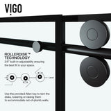 Elan 60 in. x 66 in. Frameless Sliding Tub Door in Matte Black and Clear Glass - Super Arbor