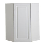 Benton Assembled 23.6x30x23.6 in. Corner Wall Cabinet in White - Super Arbor