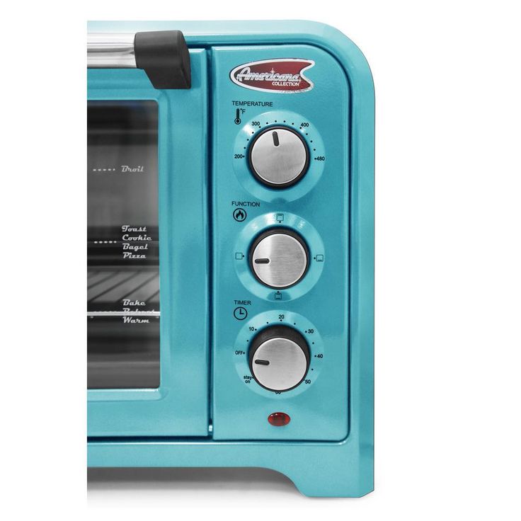 6-Slice/26 l Blue Retro Toaster Oven
