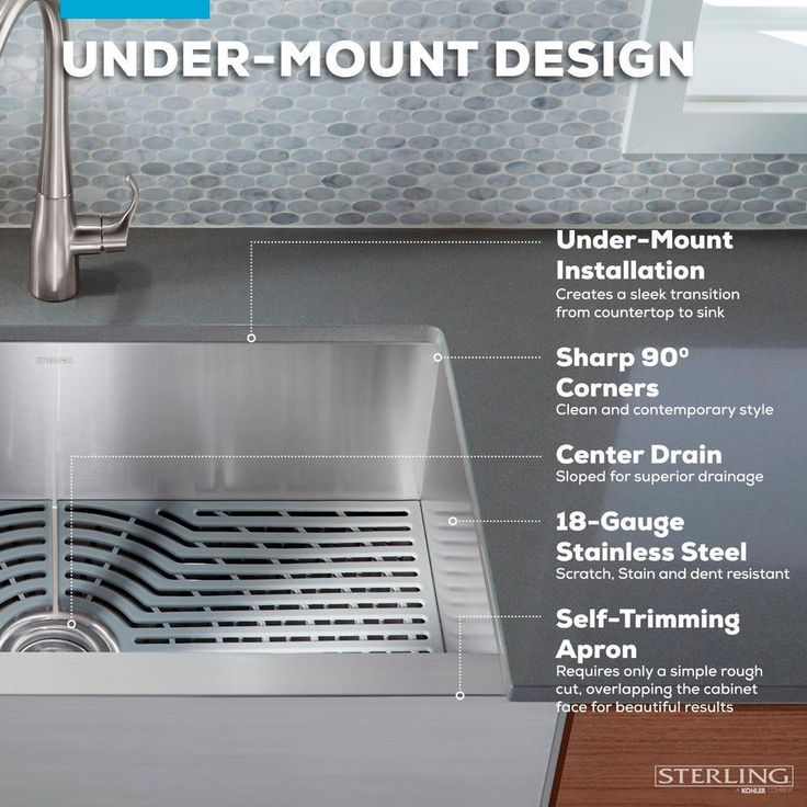 KOHLER Ludington Farmhouse Apron Front Stainless Steel 32 in. Single Bowl Kitchen Sink Kit with Accessories