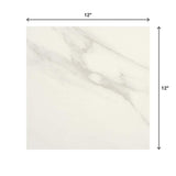 Daltile Selwyn Bianco Calacatta 12 in. x 12 in. Glazed Porcelain Floor and Wall Tile, Matte, 14.55 sq. ft. per Case