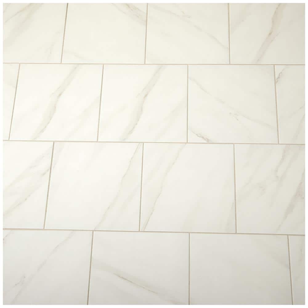 Daltile Selwyn Bianco Calacatta 12 in. x 12 in. Glazed Porcelain Floor and Wall Tile (14.55 sq. ft. / Case)