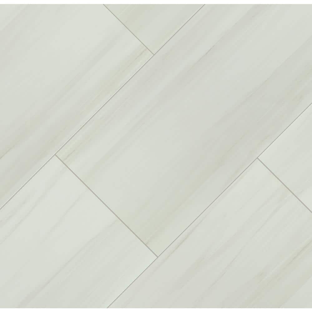 MSI Bianco Dolomite 24 in. x 48 in. Polished Porcelain Stone Look Floor and Wall Tile (16 sq. ft. /Case)